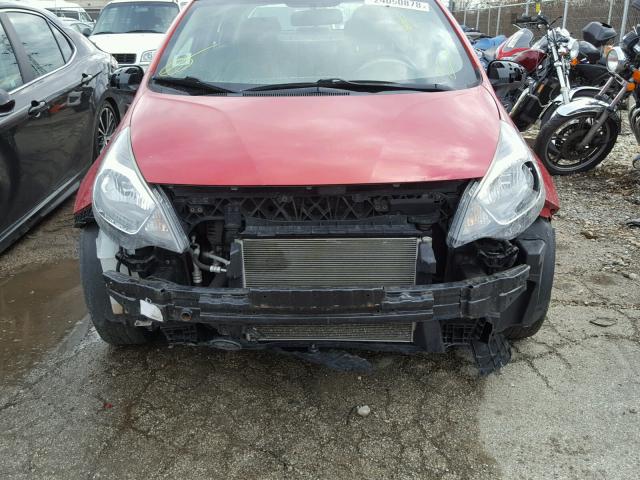 KNADM4A39C6087160 - 2012 KIA RIO LX RED photo 9