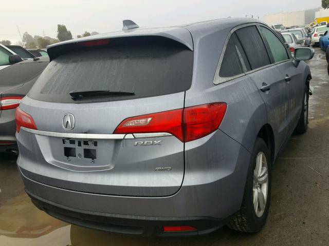 5J8TB4H53FL028723 - 2015 ACURA RDX TECHNO SILVER photo 4