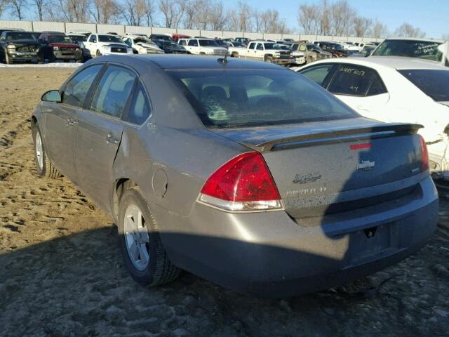 2G1WT58K281263927 - 2008 CHEVROLET IMPALA LT GRAY photo 3