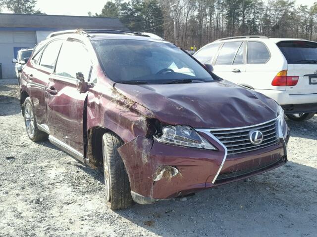 JTJZK1BA2E2011944 - 2014 LEXUS RX 350 BURGUNDY photo 1