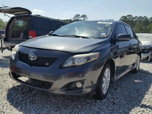 1NXBU4EE5AZ290248 - 2010 TOYOTA COROLLA BA GRAY photo 2