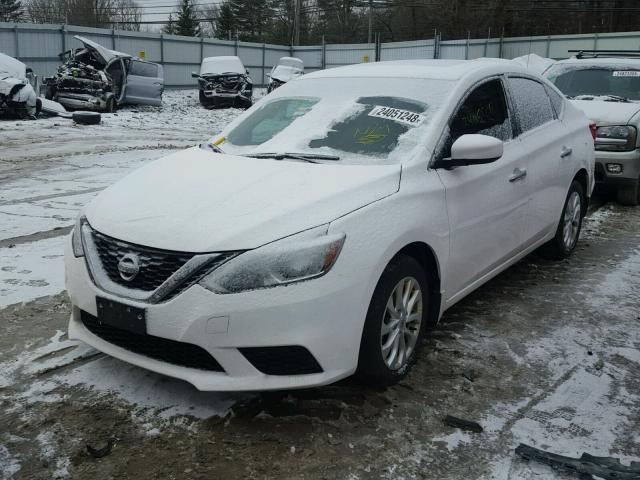 3N1AB7AP6GY315665 - 2016 NISSAN SENTRA S WHITE photo 2