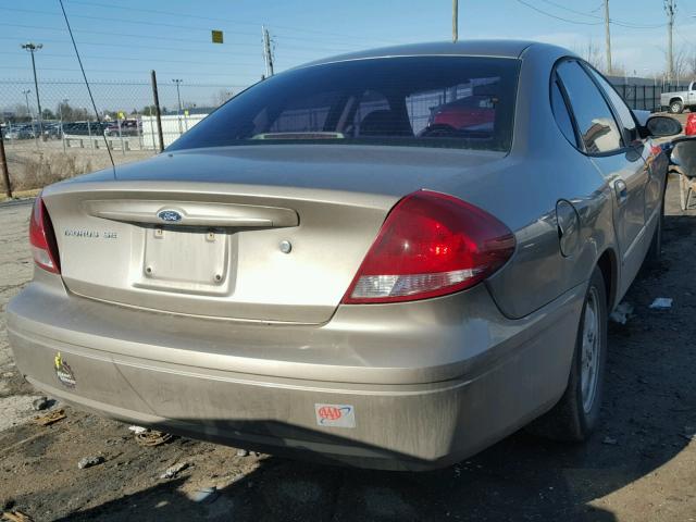 1FAFP53U67A157124 - 2007 FORD TAURUS SE GOLD photo 4