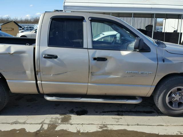 1D7HA18N85J530875 - 2005 DODGE RAM 1500 S TAN photo 9