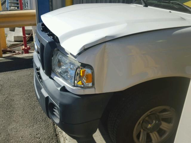 1FTYR10DX9PA55156 - 2009 FORD RANGER WHITE photo 9