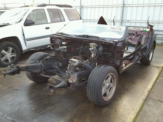 1G1BL52P1TR159304 - 1996 CHEVROLET IMPALA 栗色 照片 2