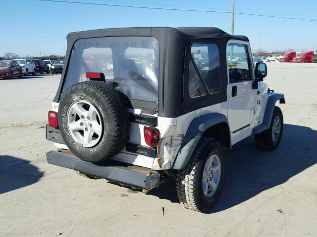 1J4FA39S66P775779 - 2006 JEEP WRANGLER X WHITE photo 4