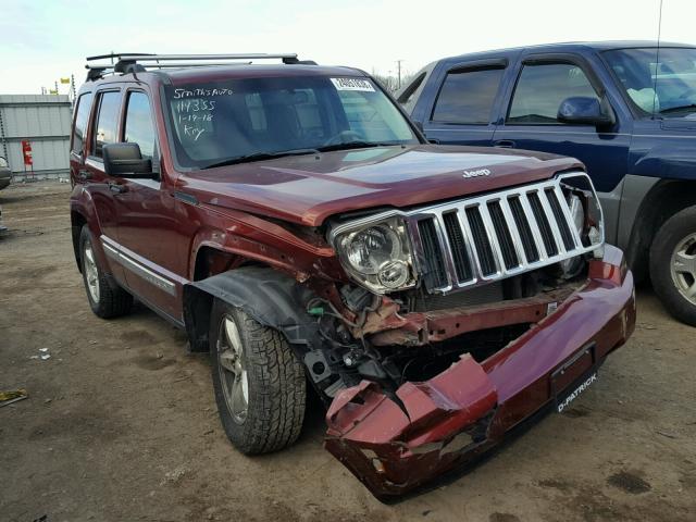 1J8GN58K48W159527 - 2008 JEEP LIBERTY LI RED photo 1