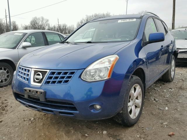 JN8AS58V88W120685 - 2008 NISSAN ROGUE S BLUE photo 2