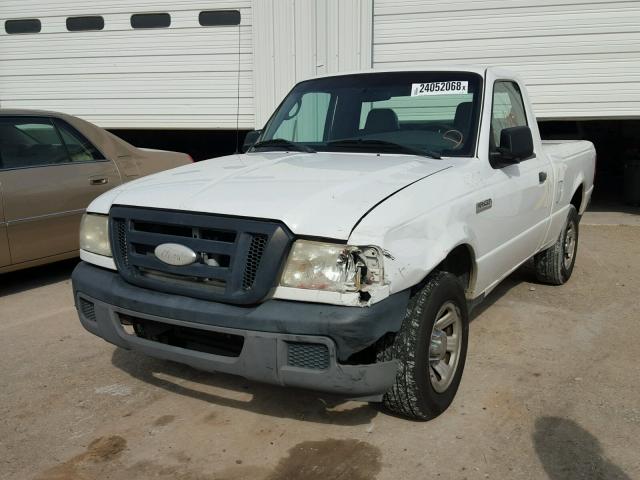 1FTYR10D27PA98483 - 2007 FORD RANGER WHITE photo 2