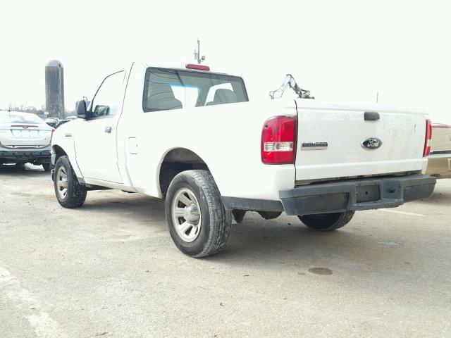 1FTYR10D27PA98483 - 2007 FORD RANGER WHITE photo 3