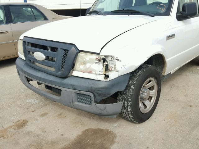 1FTYR10D27PA98483 - 2007 FORD RANGER WHITE photo 9