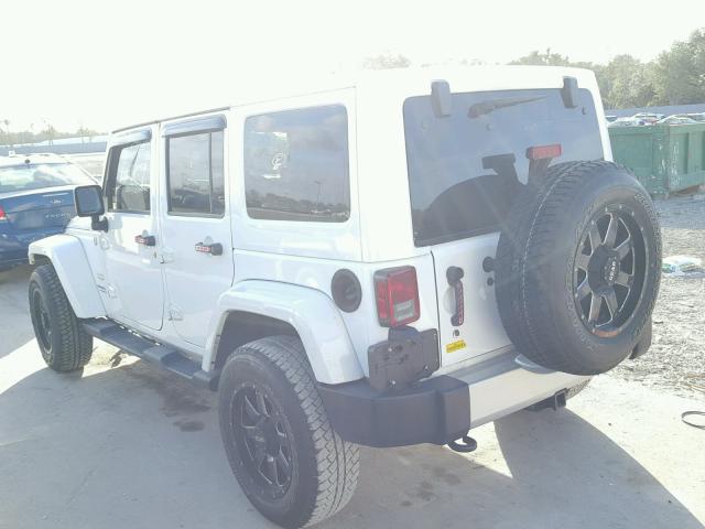 1C4BJWEG3EL246075 - 2014 JEEP WRANGLER U WHITE photo 3