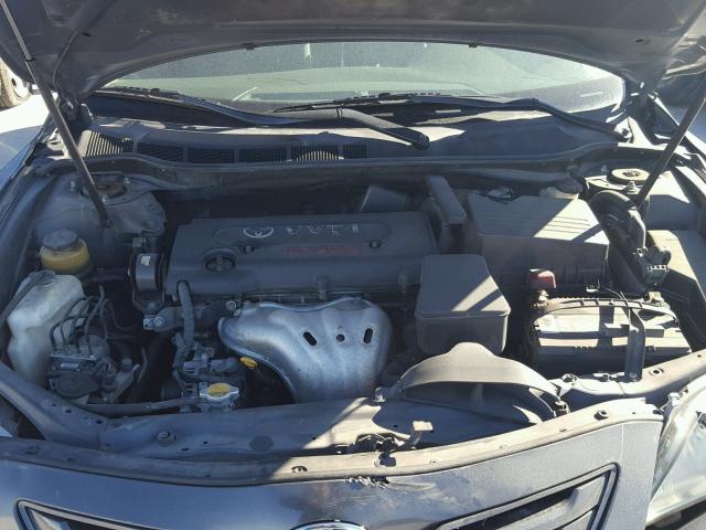 4T1BE46K07U084054 - 2007 TOYOTA CAMRY NEW GRAY photo 7