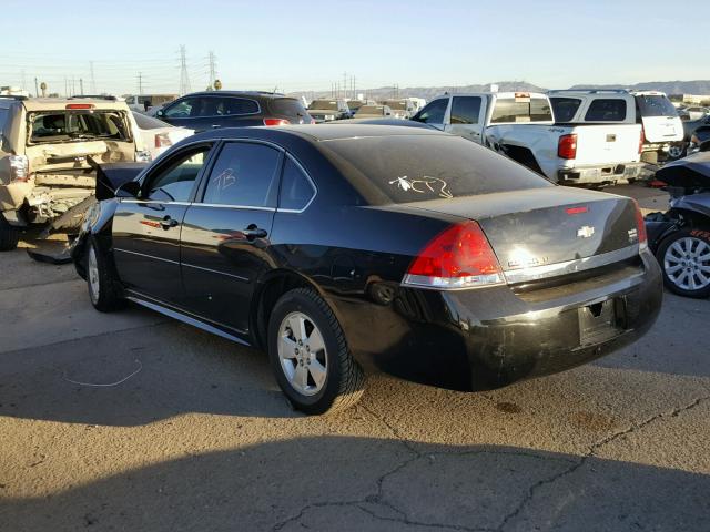 2G1WG5EKXB1266669 - 2011 CHEVROLET IMPALA LT BLACK photo 3