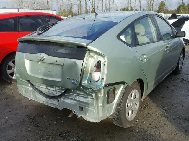 JTDKB20U673257383 - 2007 TOYOTA PRIUS GREEN photo 4