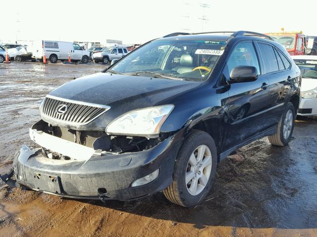 2T2HA31U95C043909 - 2005 LEXUS RX 330 BLACK photo 2