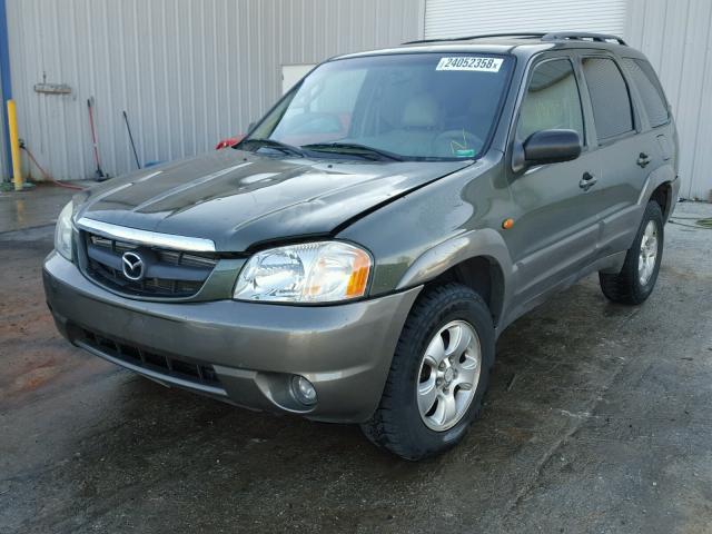 4F2YU08152KM14922 - 2002 MAZDA TRIBUTE LX GREEN photo 2