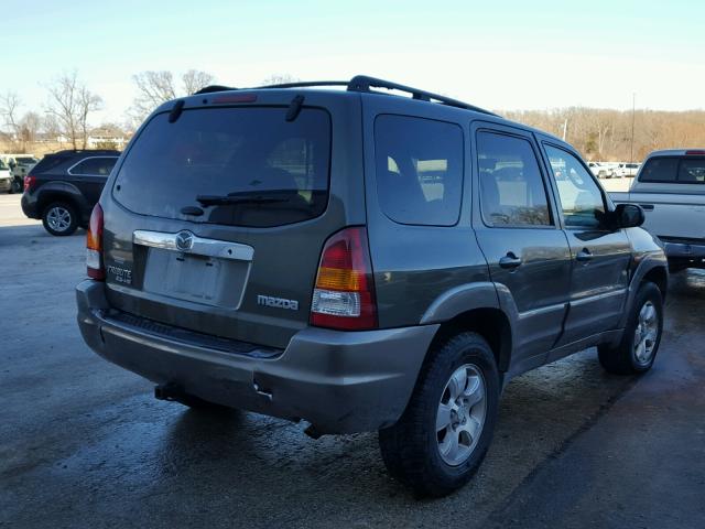 4F2YU08152KM14922 - 2002 MAZDA TRIBUTE LX GREEN photo 4