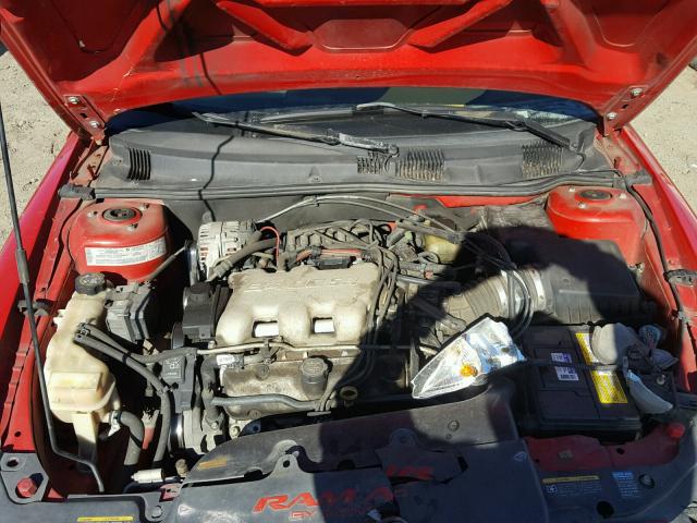 1G2NW12E84M688139 - 2004 PONTIAC GRAND AM G RED photo 7