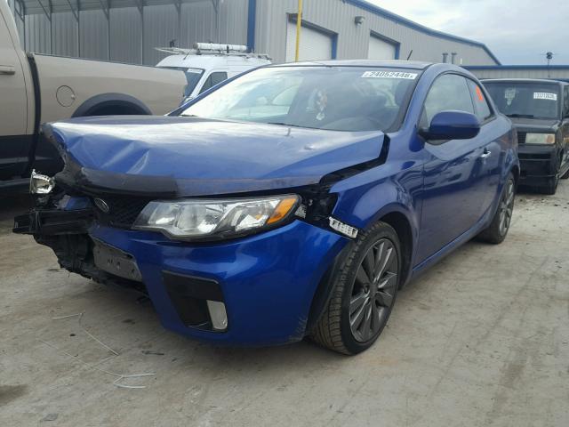 KNAFW6A38D5655839 - 2013 KIA FORTE SX BLUE photo 2