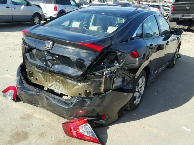 2HGFC2F51HH522600 - 2017 HONDA CIVIC LX BLACK photo 4