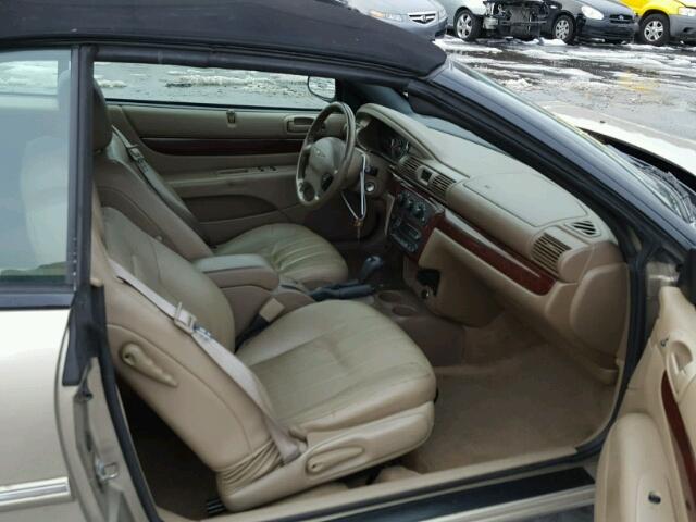 1C3EL55R52N301567 - 2002 CHRYSLER SEBRING LX GOLD photo 5