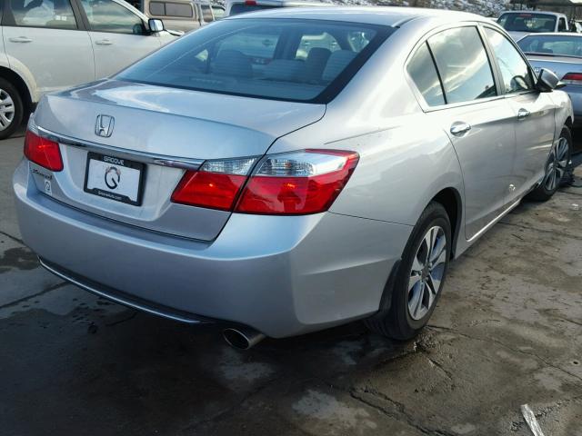 1HGCR2F39DA224952 - 2013 HONDA ACCORD LX SILVER photo 4