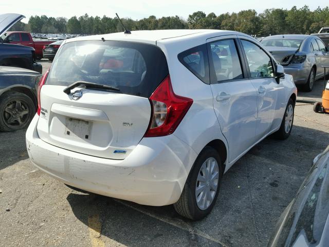 3N1CE2CP6EL406199 - 2014 NISSAN VERSA NOTE WHITE photo 4