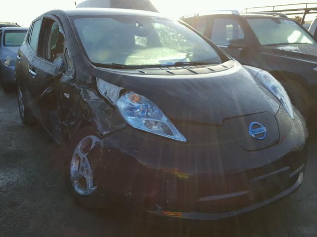 JN1AZ0CP3CT021742 - 2012 NISSAN LEAF SV BLACK photo 1