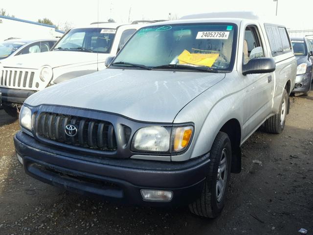 5TENL42N73Z157316 - 2003 TOYOTA TACOMA SILVER photo 2