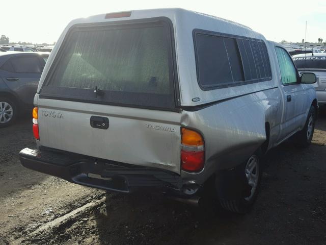 5TENL42N73Z157316 - 2003 TOYOTA TACOMA SILVER photo 4