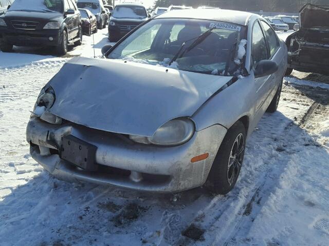 1C3ES46C81D149778 - 2001 CHRYSLER NEON SILVER photo 2