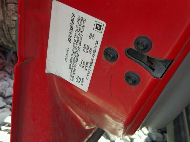 2G1WF55EXY9126466 - 2000 CHEVROLET IMPALA RED photo 10