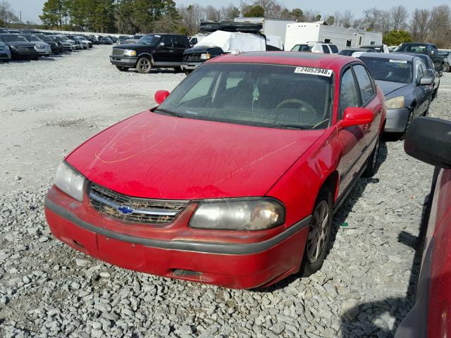 2G1WF55EXY9126466 - 2000 CHEVROLET IMPALA RED photo 2