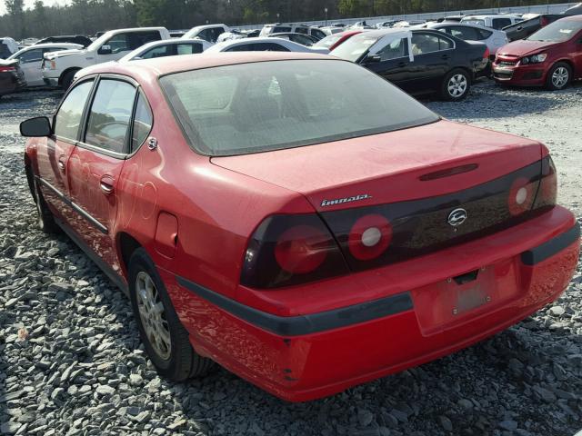 2G1WF55EXY9126466 - 2000 CHEVROLET IMPALA RED photo 3