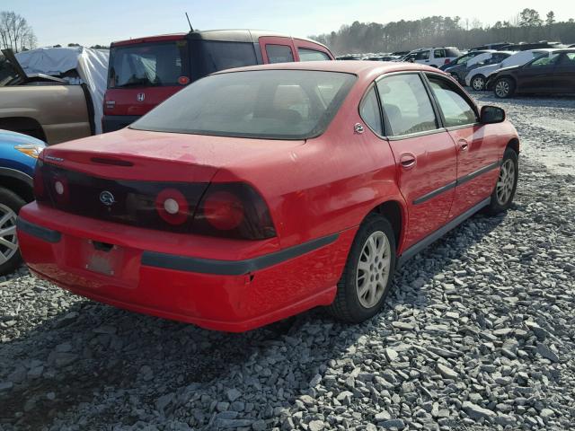 2G1WF55EXY9126466 - 2000 CHEVROLET IMPALA RED photo 4