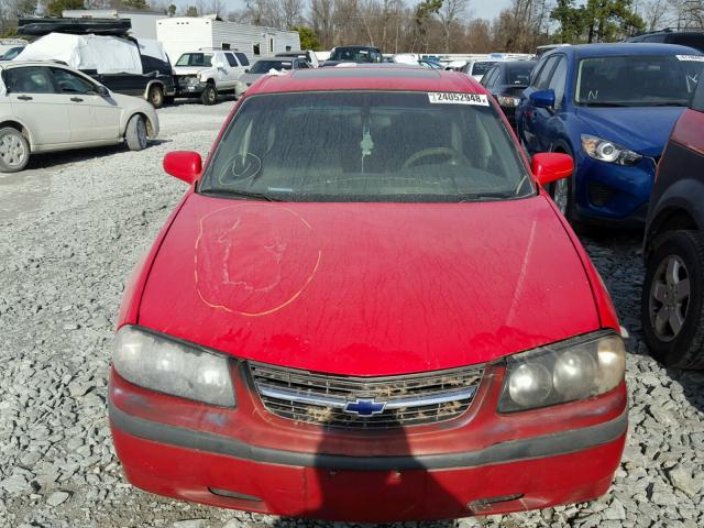 2G1WF55EXY9126466 - 2000 CHEVROLET IMPALA RED photo 9