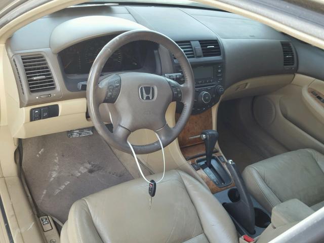 1HGCM66583A007687 - 2003 HONDA ACCORD TAN photo 9