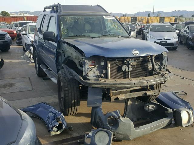 5N1ED28T03C665015 - 2003 NISSAN XTERRA XE BLUE photo 1