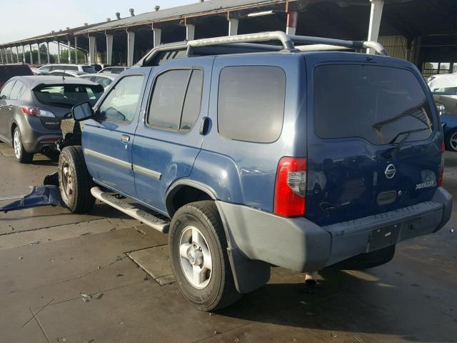 5N1ED28T03C665015 - 2003 NISSAN XTERRA XE BLUE photo 3