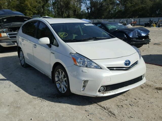 JTDZN3EU8D3191788 - 2013 TOYOTA PRIUS V WHITE photo 1