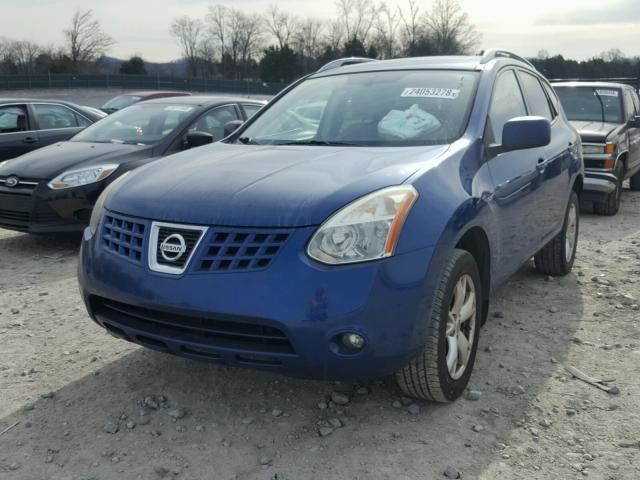 JN8AS58T78W001377 - 2008 NISSAN ROGUE S BLUE photo 2