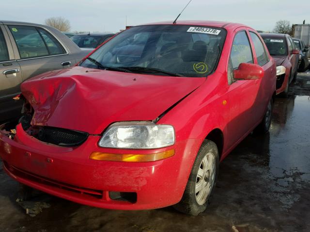 KL1TJ52664B193149 - 2004 CHEVROLET AVEO LS RED photo 2
