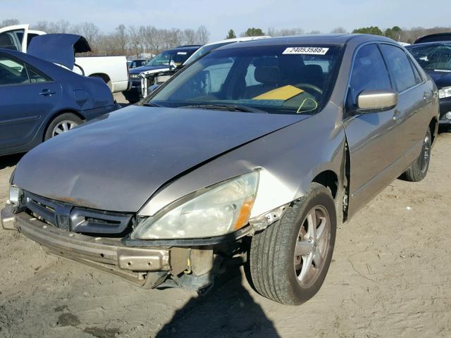 1HGCM56775A120626 - 2005 HONDA ACCORD EX GOLD photo 2