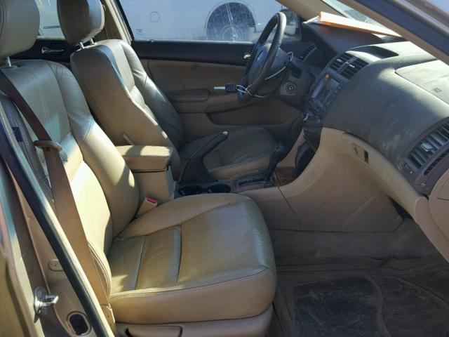 1HGCM56775A120626 - 2005 HONDA ACCORD EX GOLD photo 5