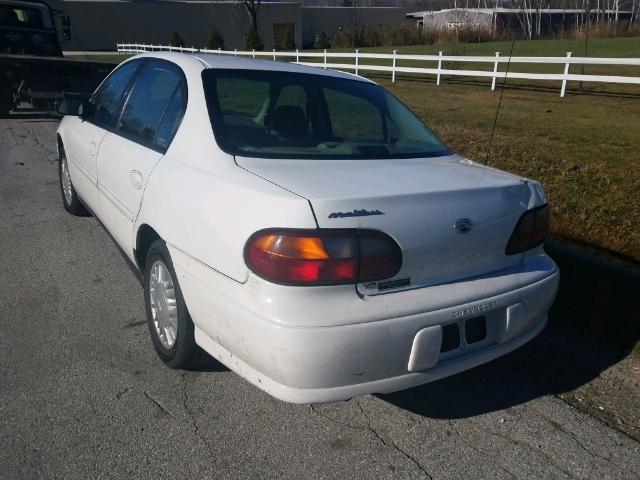 1G1ND52J216114473 - 2001 CHEVROLET MALIBU WHITE photo 3