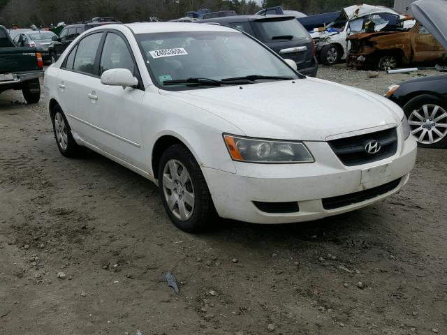 5NPET46C07H247974 - 2007 HYUNDAI SONATA GLS WHITE photo 1