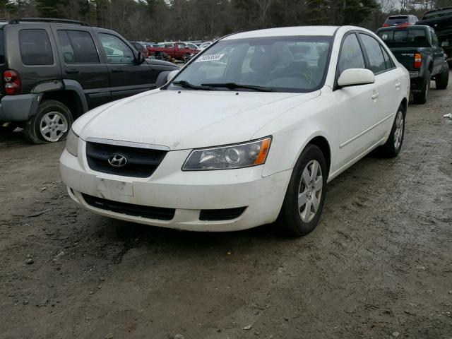 5NPET46C07H247974 - 2007 HYUNDAI SONATA GLS WHITE photo 2