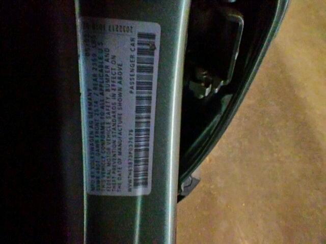 WVWTH63B73P037578 - 2003 VOLKSWAGEN PASSAT GLX GREEN photo 10